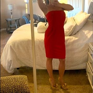 Gucci red strapless dress Size Medium